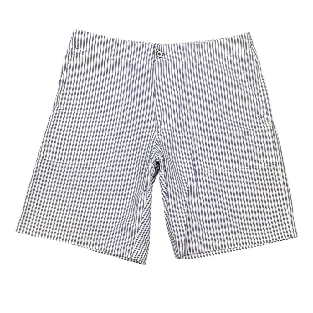 Rag & Bone Blue White Striped Utility Pinstripe Shorts Women 33
